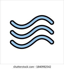 Wind Icon Vector Logo Template Illustration