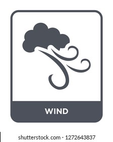 wind icon vector on white background, wind trendy filled icons from Autumn collection, wind simple element illustration