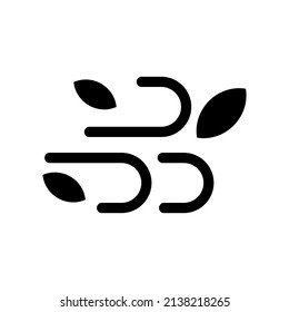 Ilustración de diseño de símbolo del vector de icono de viento
