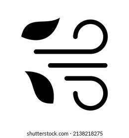 Ilustración de diseño de símbolo del vector de icono de viento