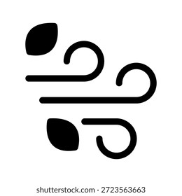 Wind Icon Vector Symbol Design Illustration