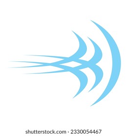 diseño del logotipo de la ilustración de la plantilla del vector de iconos de viento