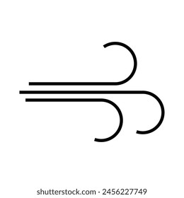 wind icon vector in trendy