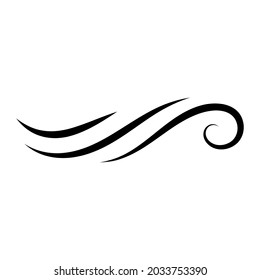 Wind icon vector. weather illustration sign. Wave symbol or logo.