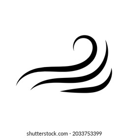 Wind icon vector. weather illustration sign. Wave symbol or logo.