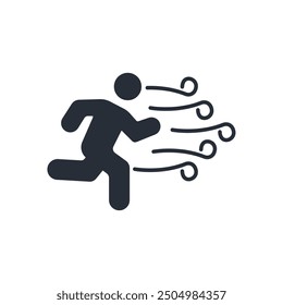 Wind icon. vector.Editable stroke.linear style sign for use web design,logo.Symbol illustration.