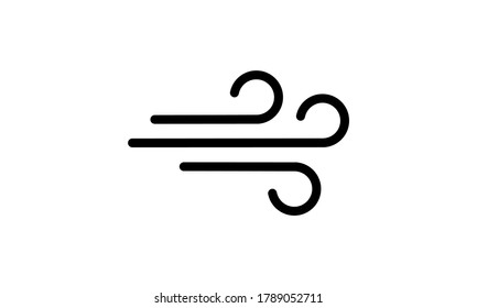 Wind icon. Weather concept. Vector on isolated background. EPS 10