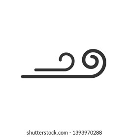 Wind Icon. Weather Element Illustration As A Simple Vector Sign & Trendy Symbol for Design and Websites, Presentation or Mobile Application.