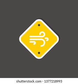 wind icon. weather sign