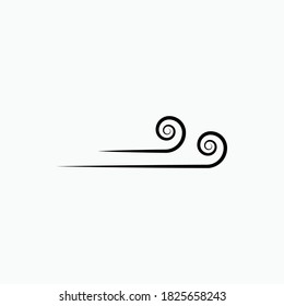 Wind Icon. Weather Symbol - Vector Logo Template.