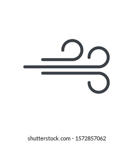 wind icon weather icon vector illustration logo template for many purpose. Isolated on white background.