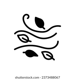 Icône à vent, arrière-plan blanc, illustration vectorielle