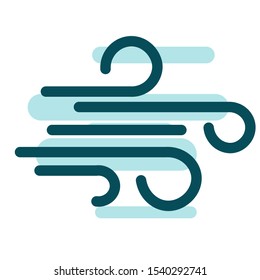 Wind icon for your business, web, software, or app. Filled outline icon style.