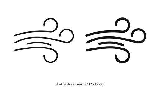 Wind icons set for website design