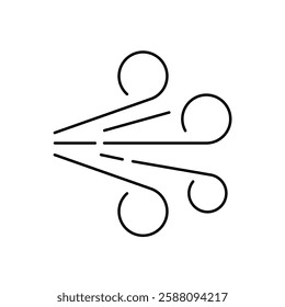 wind icons  symbol vector elements for infographic web
