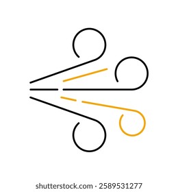 wind icons  symbol vector elements for infographic web