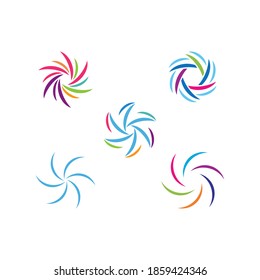 Wind Illustration Logo Vector Design