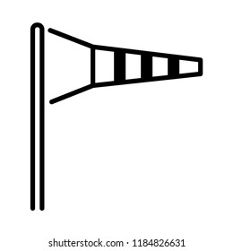 Wind indicator, direction icon in trendy flat style isolated on grey background. Website pictogram. Internet symbol for your web site design, logo, app, UI. Vector illustration, EPS10.