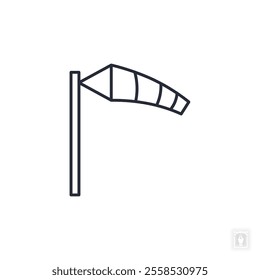 wind indicator icon. wind indicator Symbol sign for mobile concept and web design. Vector icon, Logo illustration, Vector graphics
