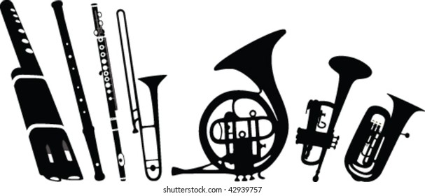 wind instruments collection