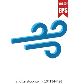 Wind isometric icon.Vector illustration.