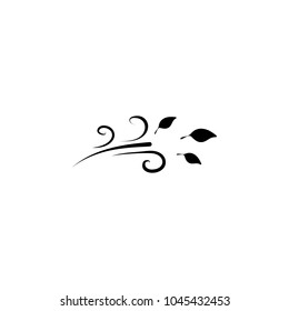 wind and leaves icon. Element of weather elements illustration. Premium quality graphic design icon. Signs and symbols collection icon for websites, web design, mobile app on white background
