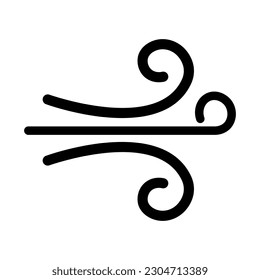 Wind Line Blow Airflow Editable color. EPS vector file