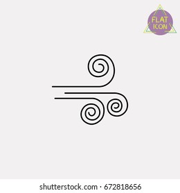 wind line icon
