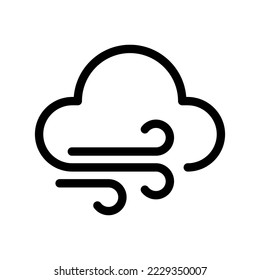 wind line icon illustration vector graphic
