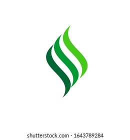 wind logo design vector modern style