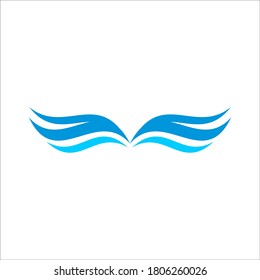 signo vectorial de diseño de logotipo de viento