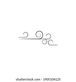 wind logo icon vector illustration template design