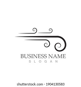 wind logo symbol vector illustration design