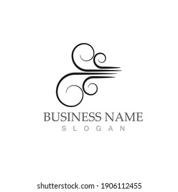wind logo symbol vector illustration design