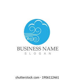 wind logo symbol vector illustration design