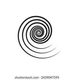 Diseño de símbolo vectorial de logotipo de viento