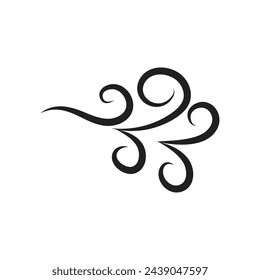 Wind logo vector symbol design