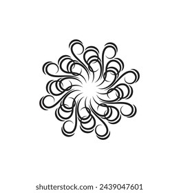 Wind logo vector symbol design
