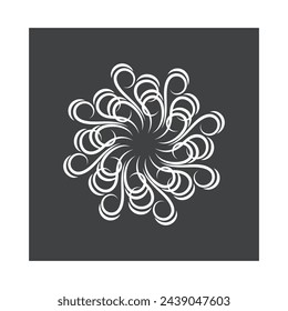 Wind logo vector symbol design