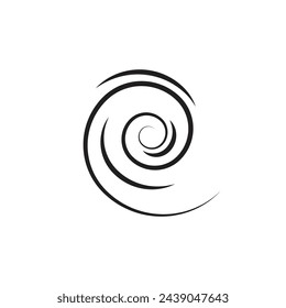 Wind logo vector symbol design