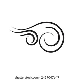 Windlogo Vektor-Symbol-Design