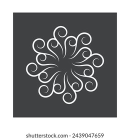 Wind logo vector symbol design