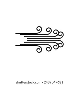 Wind logo vector symbol design