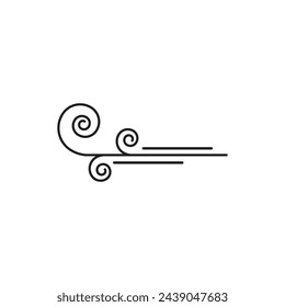 Wind logo vector symbol design