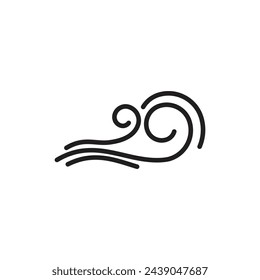 Wind logo vector symbol design