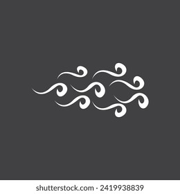 Wind logo vector template illustration