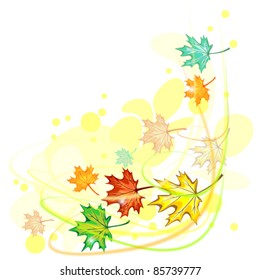 Wind and maple leaves