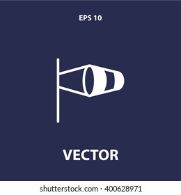 wind measurement icon. vector eps10 icon
