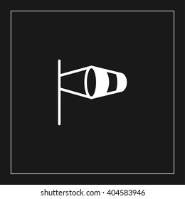 Wind measurement icon for web and mobile. flat design style
