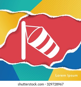 Wind measurement instrument icon